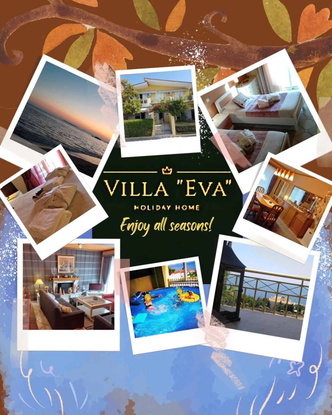 Villa "Eva" - Entire Beachfront Holiday Home - 4S Agia Marina  외부 사진